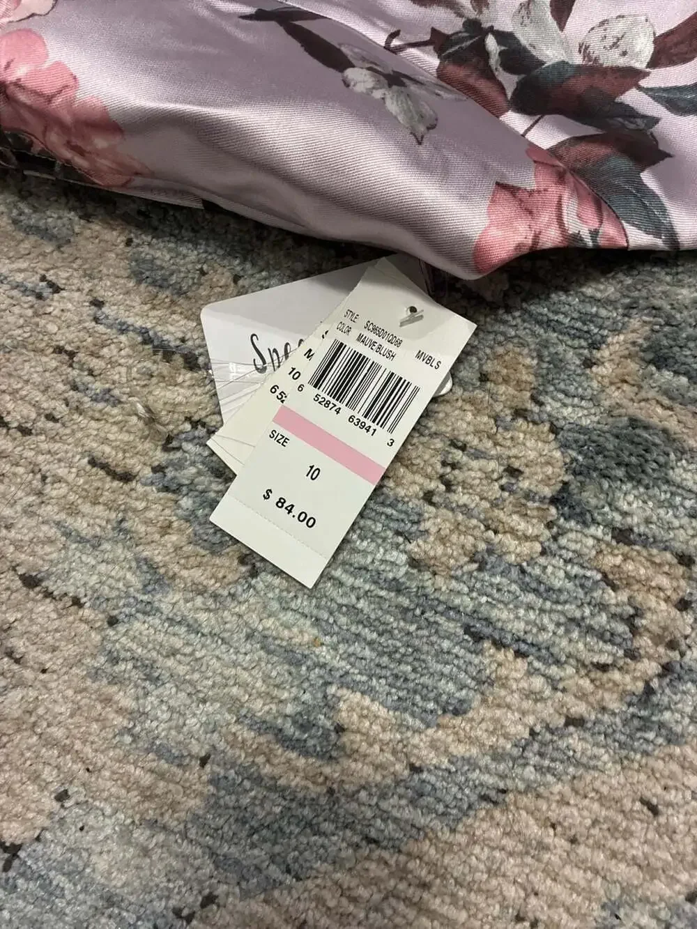 Speechless Kids Floral Sleeveless High-Low Dress Mauve Blush Size 10